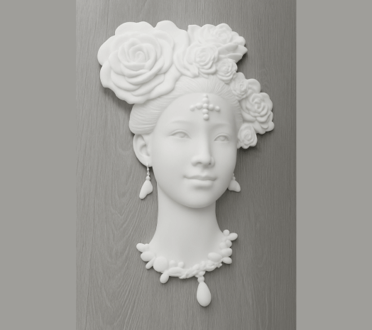 High-precision resin 3D print for sculptural art
