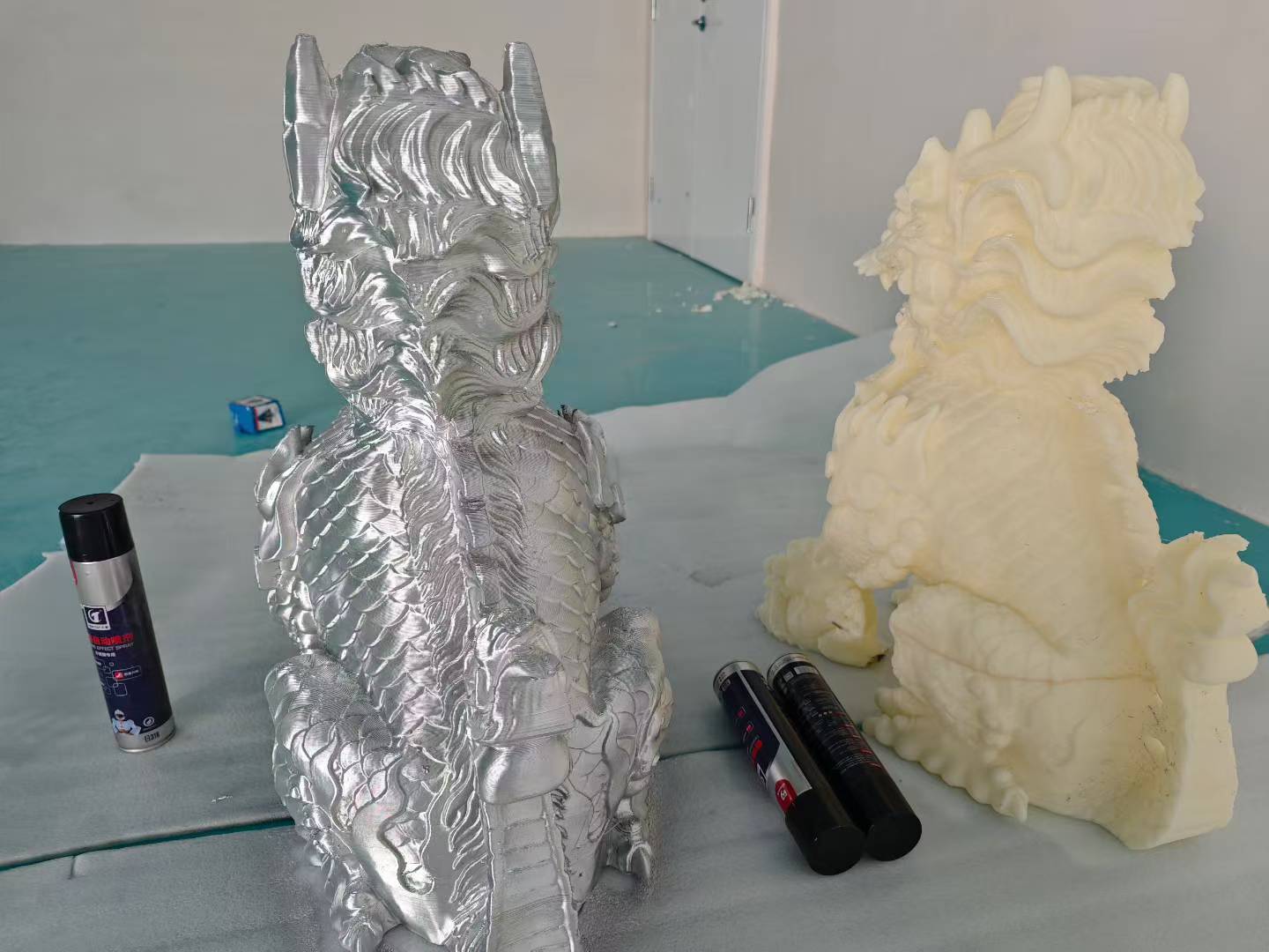 Guardian Lion - Before & After
