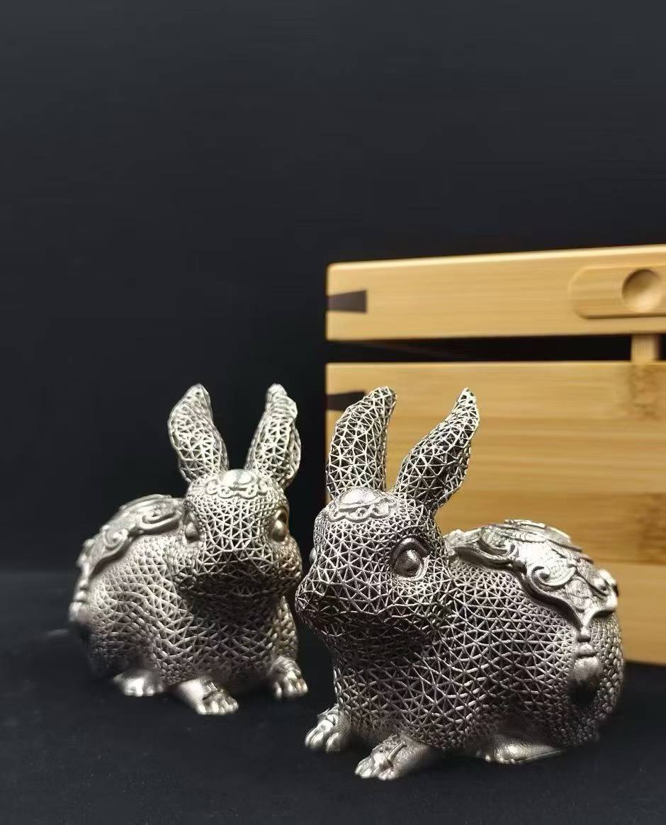 SLM Metal Rabbit Sculptures